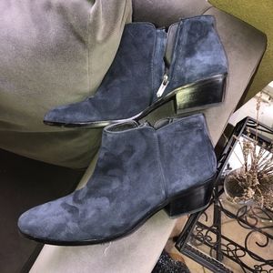 Sam Edelman navy suede booties